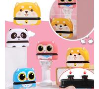 Name Stamp for Kids Clothing,Custom Name Stamps with Refill Ink,Personalized Seal for Clothes,Clothes Labels for Kids Personalised Stamp School Names Labels Cartoon Animal (Blue)