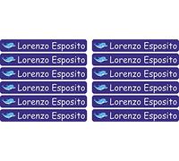 Name Stickers for Kids - 49x7 mm - Customized - 014 - Dolphin - 88 Pieces for School and Kindergarten for Children - pens rulers case - Individual Printing