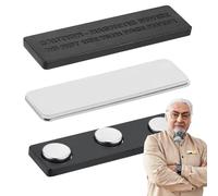 Name Tags with Magnets | Magnet Name Plate | Reusable Holder Strong Magnetic Buckle for Men Women Uniform Employee Shelves Toolbox Whiteboard Classroom Exhibition Clothing