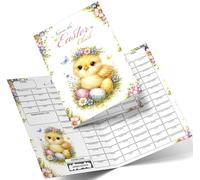 Name the Chick Easter Fundraiser Card. A4 Size - 100 Names - Double Sided 330gsm Card