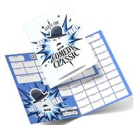 Name the Comedy Classic Fundraising Scratch Card. A4 Size - 50 Squares - Double Sided 330gsm Card