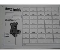 NAME THE TEDDY SCRATCH CARDS 40 spaces -one card only B/W - RAISE FUNDS = VERY EASY TO RAISE FUNDS