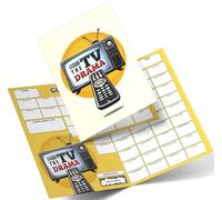 Name the TV Drama Fundraising Scratch Card. A4 Size - 50 Squares - Double Sided 330gsm Card