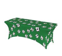 Nameapo Soccer Football Sport Spandex Tablecloth 6FT Stretch Rectangular Patio Tight Fitted Table Covers for Holiday Dining Party 72 x30 Inch