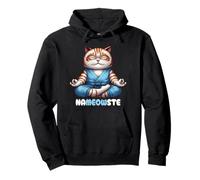 Nameowste Cat Pose Zen Meditation for Cat Lovers Cute Funny Pullover Hoodie