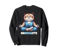 Nameowste Cat Pose Zen Meditation for Cat Lovers Cute Funny Sweatshirt