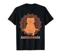 Nameowste Cat Pose Zen Meditation Mandala Cute Funny T-Shirt