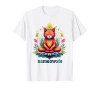 Nameowste Cat Zen Meditation for Cat Lovers Cute Cool Funny T-Shirt