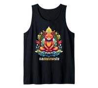Nameowste Cat Zen Meditation for Cat Lovers Cute Cool Funny Tank Top