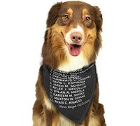 Names of 13 Fallen Soldiers Never Forget Summer Dog Bandanas Boy Bulk Pet Scarf Adjustable Soft Triangle Bibs Accessories for Small Medium Large Puppy Cats