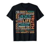 Names of Jesus Christ Messiah King Saviour Christians Bible T-Shirt