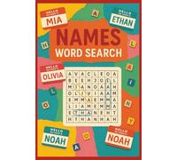 Names Word Search: Boys & Girls Names Word Search | Fun Brain Games for Kids, Teens & Adults | Name-Tag Word Search Games