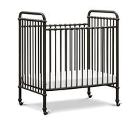NAMESAKE Abigail 3-in-1 Convertible Mini Metal Crib in Vintage Iron, Greenguard Gold Certified