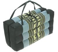 Namesakes Kapok Yoga Block Meditation cushion - Foldable Support Bolster - Blue Elephant