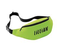 Nametape Express Belt-Bum Bag/Fanny Pack - Stay organised and Stylish on-the-go with This Personalised Money Belt fastival Bag Hip Purse Printed with Name (Lime Green)