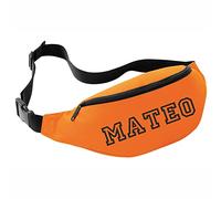 Nametape Express Belt-Bum Bag/Fanny Pack - Stay organised and Stylish on-the-go with This Personalised Money Belt fastival Bag Hip Purse Printed with Name (Orange)