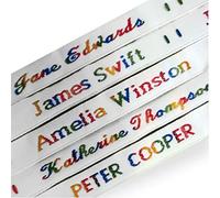 Nametape Express - Personalise Your School Uniform, Nursing Home Garments, and Workwear with Woven Name Tapes, Labels, and Tags - Multi-Colour (144)