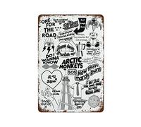 NAMEY Arctic Monkeys Inspired Print Poster Mine Wall Art,Bum Room Decor Gifts, Cuddles in The Kitchen,Funny Vintage Metal Tin Sign for Home Coffee 12 x 8 Inch