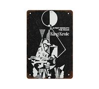 NAMEY King Krule 6 Feet Beneath The Moon Album Tracklist Poster Print Minimal Wall Art Apartment Posters Bedroom Posters Vintage Tin Sign Metal Tin Sign Room Home Decorative Signs 12 X 8 Inch