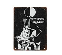 NAMEY King Krule 6 Feet Beneath The Moon Album Tracklist Poster Print Minimal Wall Art Apartment Posters Bedroom Posters Vintage Tin Sign Metal Tin Sign Room Home Decorative Signs 12 X 16 Inch