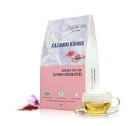 Namhya Ayurveda Kashmiri Kahwa Tea with Saffron & Antioxidants - Refreshing Premium Loose Herbal Masala Chai with Cardamom, Cinnamon & Rose Petals for Digestion, Cold & Skin Health - 100g - 50 Serves