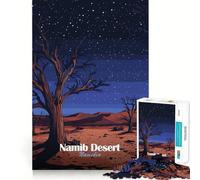Namib Desert Night 1000 Pieces Jigsaws Adults Puzzles Gifts Mind Game Toy Bonding Time Neat Cut Bday Surprise (50x75cm)