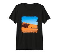 Namib Desert Sand Dunes Landscape Namibia Scene Premium T-Shirt