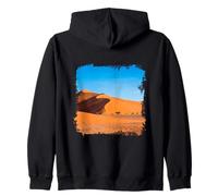 Namib Desert Sand Dunes Landscape Namibia Scene Zip Hoodie