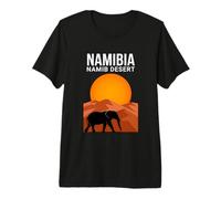 Namib Namibia Elephant Sunset Premium T-Shirt