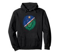 Namibia Flag Colors Lion Head Pullover Hoodie