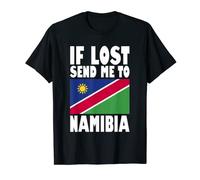 Namibia Flag Design | If lost send me to Namibia T-Shirt