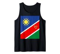 Namibia Flag Namibian Heart Proud Heritage National Day Tank Top