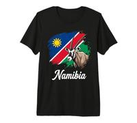 Namibia Flag Oryx Gemsbok African Wildlife Design Premium T-Shirt