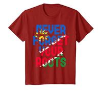 Namibia Flag Roots from Namibia T-Shirt, Youth, Cranberry Red, 4T