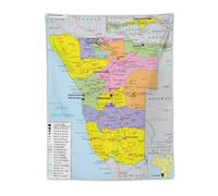 Namibia World Map posters tapestry Decorative Painting Wall Art Living Room Tapestries Bedroom Prints 30"x40"