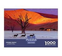 Namibian Dead Vlei Dawn Wooden Jigsaw Puzzle Waterproof 1000 Piece Puzzles for Adults Gifts Challenging And Brainteasing Games