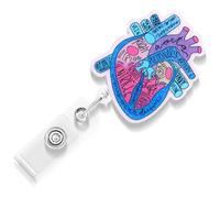 Namifin Nurse Badge Reel, Cute Badge Holders Retractable with Alligator ID Clip for Office Worker Doctor Nurses Essentials