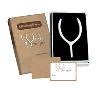 Naming Day Snapable Wishbone Gift & Card From Jemsideas. Perfect Keepsake/Present For A New Baby Boy, Girl, Son, Daughter, Brother, Sister, Grandson, Granddaughter, Niece, Nephew, Godson, Goddaughter, Godmother, Godfather, Godparent (Naming Day)