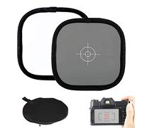 NAMIS Balance Reference Card Grey White Focus Board 30cm Folding 18% Reflector Two Sides Double Face with Carry Bag Exposure Photography for Any Camera Photograph Shoot