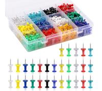 Namner Push Pins, 120 pcs Thumb Tacks, Cork Board Pins, for Cork Notice Board Wall 10 Colours