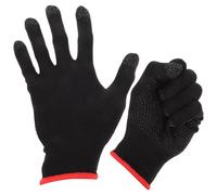 NAMOARLY 1 Pair Touch Screen Finger Gloves Gaming Gloves for Mobile Gaming Anti-sweat High Durability Silver Fiber Spandex Unique Design Breathable Black for Men and Women
