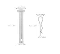 NAMOARLY 10 Sets Scaffold Coupling Lock Pins Replacement Silver Scaffolding Pin Parts for Construction Safety Compatible with Various Scaffold Systems for Building Sites and Bridges