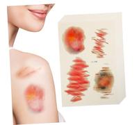 NAMOARLY 10 Sheets Realistic Halloween Face Scar Stickers for Pranks Fake Wounds and Bruises Skin Safe PVC Materials Portable Design for April Fools Day Parties and Gatherings