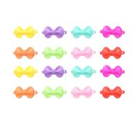 NAMOARLY 100pcs Bowknot Hair Clips, Bright Colour Plastic Hairpins that Do Not Fade, Lovely and Stylish Accessories for Little Everyday Wear Random Color