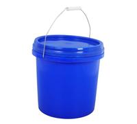 NAMOARLY 10l Food Grade Plastic Sealed Fermentation Bucket Handle and Lid, Blue Heavy-duty Food Storage Pail for Home Winemaking and Brewing