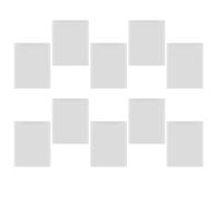 NAMOARLY 10pcs A4 File Folder Set White Pp Material with Unique Style, Sturdy Document Storage Organiser for Office Use, for Collecting Messy Files and Storing Heavy Examination Papers