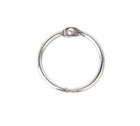 NAMOARLY 10pcs Articulated Silver Buckle Rings for Scrapbook Albums Plated Metal Large Binder Rings for Photo Albums Notebooks Calendars Heavy Duty Craft Supplies