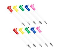 NAMOARLY 10pcs Cartoon Thumbs up Ballpoint Pens Plastic Fine Point Pen with Comfortable Grip Inspirational Quotes Unique Hand Gesture Style for Teachers and Employees Appreciation