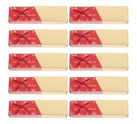NAMOARLY 10pcs Elegant Rectangular Chocolate Packaging Boxes with Bowknot, Simple and Convenient to Carry, Easy to Use Wedding Candy Boxes for Valentine's Day and Holiday Celebrations