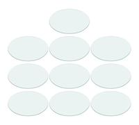 NAMOARLY 10pcs Glass Watch Glasses round Flat Laboratory Beakers Covers Accelerate Evaporation Not Easy to Deform Chemistry Classroom Supply for Science Experiment Enthusiasts